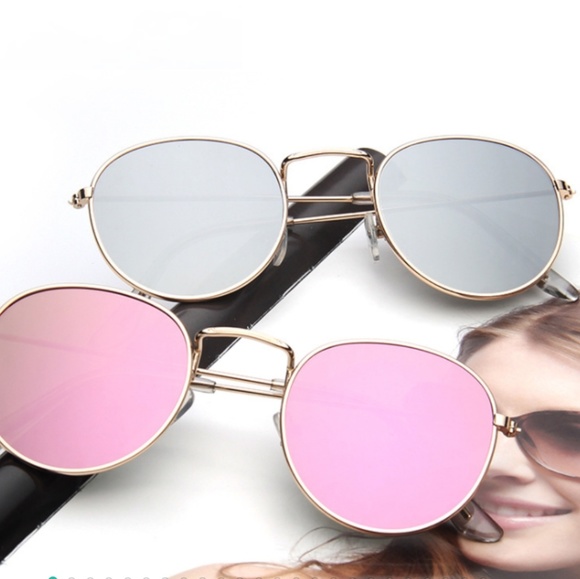 Accessories - SOLD OUT!!! Round Frame Reflective Sunglasses